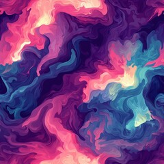 Poster - A vibrant and colorful background with a blend of various hues creating a cheerful atmosphere