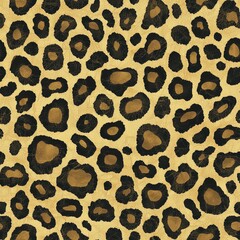 Poster - Stylish leopard print pattern featuring distinctive spots in a bold and eye-catching design