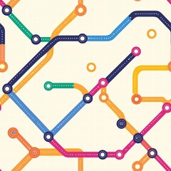 Poster - Vibrant and colorful pattern composed of circles creating a cheerful and energetic visual aesthetic
