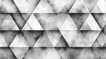 Poster - Abstract Gray Triangle Pattern with Textured Background Design