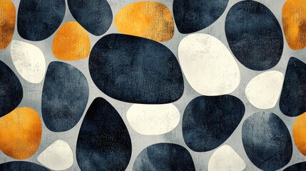 Poster - Abstract Colorful Pebble Pattern with Dark and Light Shades