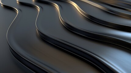 Poster - abstract background 3d wallpaper with black stripes 