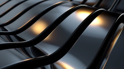Poster - abstract background 3d wallpaper with black stripes 
