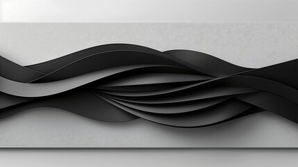Poster - abstract background 3d wallpaper with black stripes 