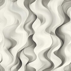 Poster - Intricate white and gray wavy pattern creating a subtle and elegant background for design projects