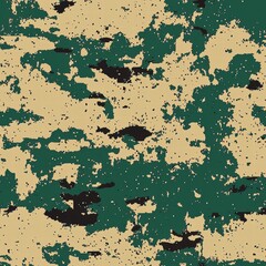 Aufkleber - versatile camouflage camo pattern with diverse shades and textures for fashion and design projects
