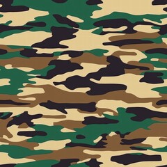 Poster - Versatile camouflage camo pattern ideal for outdoor gear and fashion with unique earthy hues