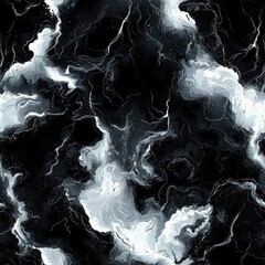 Aufkleber - elegant black and white marble pattern with intricate veins and unique texture for sophisticated des