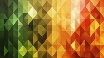 Poster - abstract geometric pattern showcasing a vibrant gradient of colors transitioning smoothly