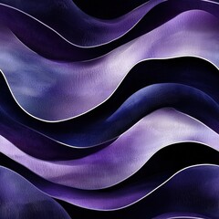 Poster - Flowing purple wave pattern creating a dynamic and artistic display of colorful movement and style