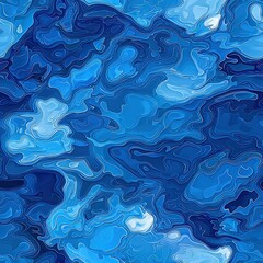 Aufkleber - striking blue marble background with unique veins and patterns creating a luxurious appearance
