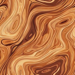Poster - Detailed close-up of natural wood texture showcasing unique grain patterns and color variations