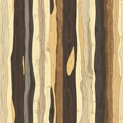 Poster - Textured wood surface displaying intricate grain patterns and natural color variations in detail
