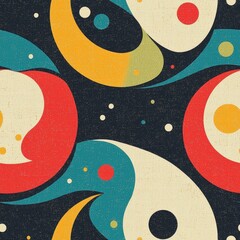 Poster - A creative pattern featuring circles and dots in a beautifully designed abstract composition