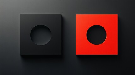 Aufkleber - Comparison of outdated logo and modern redesigned logo showcasing branding evolution and design innovation. Generative AI