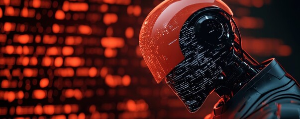 Poster - Exploring robotic innovation cyberpunk city digital art futuristic environment close-up perspective