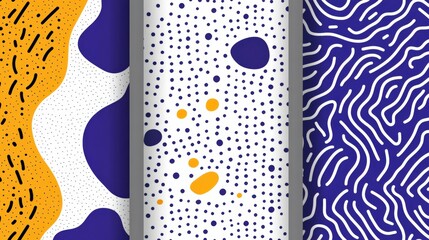 Poster - abstract patterns featuring vibrant colors and shapes, ideal for backgrounds or design projects