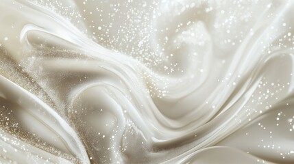 Poster - Creating fluid textures in clean white abstract design digital space visual art minimalist environment artistic perspective aesthetic exploration