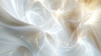 Poster - Dreamy abstract flowing composition digital space visual art ethereal environment artistic perspective whimsical concept