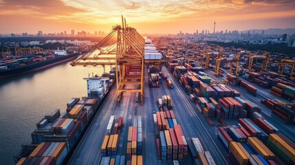 Poster - logistics management team implements global logistics strategy worldwide case study business environ
