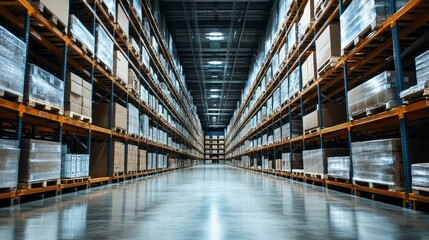 Poster - enhancing warehouse logistics modern facilities real-time inventory visibility supply chain strategi