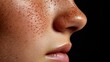 © fajar_ - Close-up Portrait of a Face with Freckles