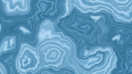Poster - Abstract blue wave patterns resembling water ripples in a serene environment