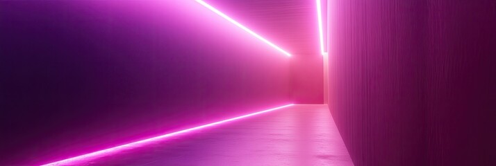 Aufkleber - Neon Pink Corridor Interior