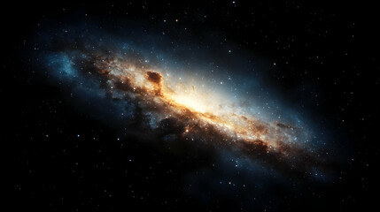 Wall Mural - spiral galaxy, cosmic dust, stars, nebula, space exploration, background, science education