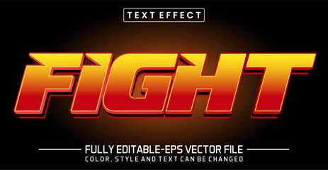 Poster - Fight font Text effect editable