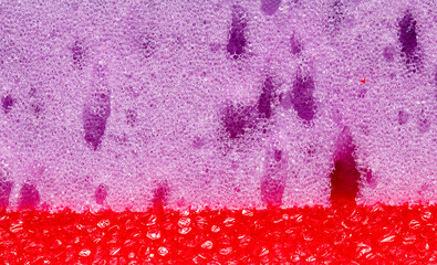 Wall Mural - A purple and red foam with a red spot in the middle