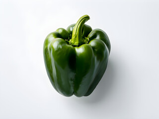 Fresh capsicum isolated on white background