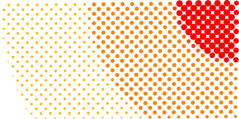 Aufkleber - abstract halftone effect background vector design. abstract circle gradation.