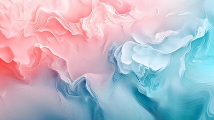 Poster - Vibrant abstract smoke swirling, colorful patterns of pink and blue blending seamlessly, ideal for digital backgrounds.