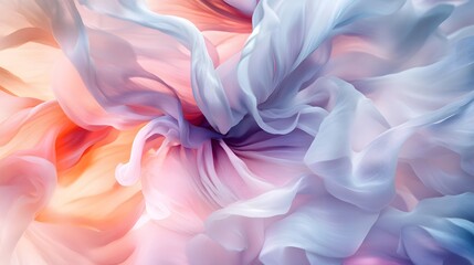 Poster - Abstract colorful waves, vibrant swirls of pink and blue blending together, perfect for backgrounds or artistic designs.