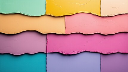 Poster - A textured canvas with layers of rainbow colors applied in an impasto technique, creating a tactile and visually engaging artwork that celebrates the beauty of color and texture.