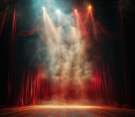 Wall Mural - Stage created with Generative AI Technology, ai, generative