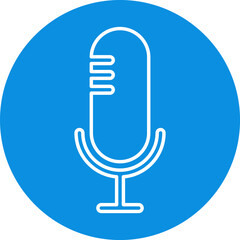Fototapete - Microphone Icons set. Microphone sign, Mic, communications, radio, Podcast, microphone icon. Karaoke mic web and mobile app icons - Vector illustration symbol isolated on transparent background