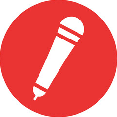 Fototapete - Microphone Icons set. Microphone sign, Mic, communications, radio, Podcast, microphone icon. Karaoke mic web and mobile app icons - Vector illustration symbol isolated on transparent background