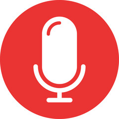 Fototapete - Microphone Icons set. Microphone sign, Mic, communications, radio, Podcast, microphone icon. Karaoke mic web and mobile app icons - Vector illustration symbol isolated on transparent background