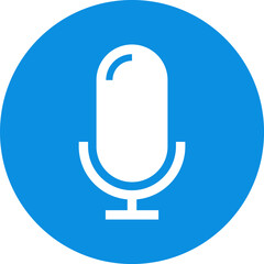 Fototapete - Microphone Icons set. Microphone sign, Mic, communications, radio, Podcast, microphone icon. Karaoke mic web and mobile app icons - Vector illustration symbol isolated on transparent background
