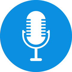 Fototapete - Microphone Icons set. Microphone sign, Mic, communications, radio, Podcast, microphone icon. Karaoke mic web and mobile app icons - Vector illustration symbol isolated on transparent background