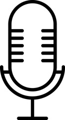 Fototapete - Microphone Icons set. Microphone sign, Mic, communications, radio, Podcast, microphone icon. Karaoke mic web and mobile app icons - Vector illustration symbol isolated on transparent background
