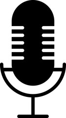 Fototapete - Microphone Icons set. Microphone sign, Mic, communications, radio, Podcast, microphone icon. Karaoke mic web and mobile app icons - Vector illustration symbol isolated on transparent background