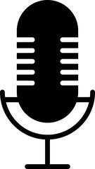 Fototapete - Microphone Icons set. Microphone sign, Mic, communications, radio, Podcast, microphone icon. Karaoke mic web and mobile app icons - Vector illustration symbol isolated on transparent background