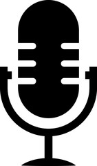 Fototapete - Microphone Icons set. Microphone sign, Mic, communications, radio, Podcast, microphone icon. Karaoke mic web and mobile app icons - Vector illustration symbol isolated on transparent background