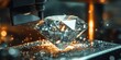 © bborriss - Diamond cutting process showing industrial engineering at its finest