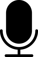 Fototapete - Microphone Icons set. Microphone sign, Mic, communications, radio, Podcast, microphone icon. Karaoke mic web and mobile app icons - Vector illustration symbol isolated on transparent background