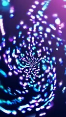 Poster - Colorful abstract light swirls in dynamic motion creating mesmerizing spiral patterns