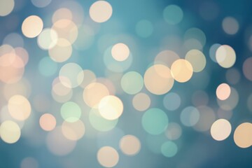 Poster - Abstract light bokeh on blue background.